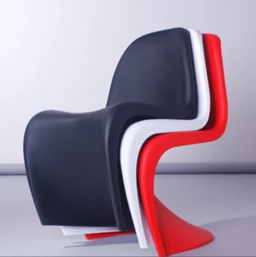  Пластиковый обеденный стул Smart-Furn для стола набор Z-образной формы Скандинавская современная роскошная мебель ресторана улицы приготовления пищи штабелируемые
