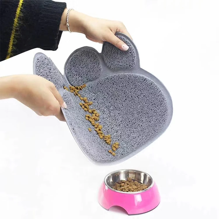 New creative design easy cleaning cute animal floor PVC coil cat pet mat cheap carpet