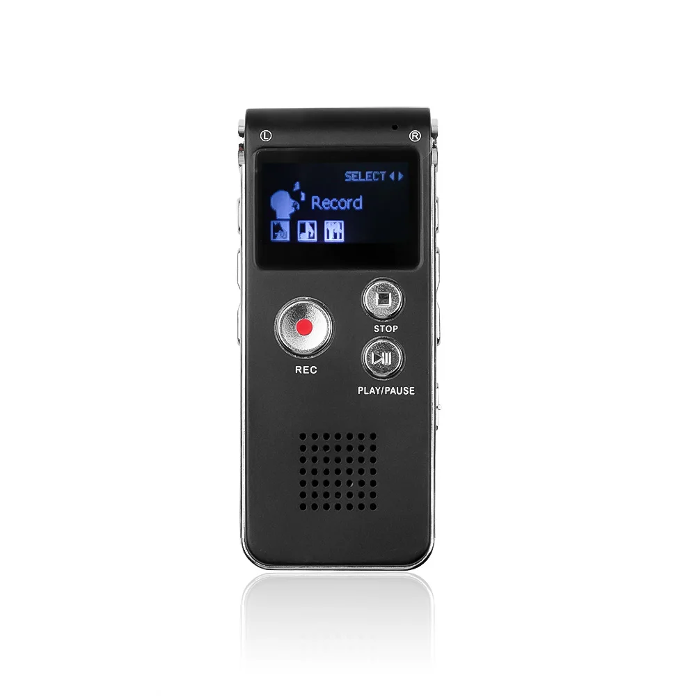 Multi - function Digital Voice 8G Professional Recorder With LCD Screen
