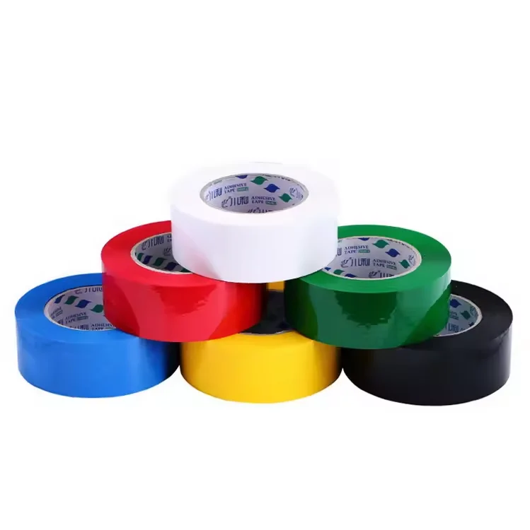 45mm 160m Sticky Adhesive Color Bopp Tape PVC Film PVC Electrical Insutation Tape For Carton Packaging