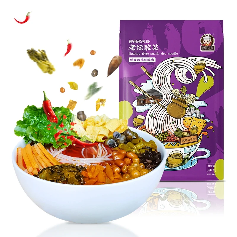  Рисовая Лапша Liuzhou luosifen рисовая лапша оптовая продажа oem мгновенная с горячей кислотой улиткой быстрого приготовления
