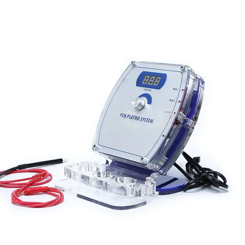 Portable Jewelry Small Gold Plating Machine Blue Digital Display Electroplating Pen Plating Machine