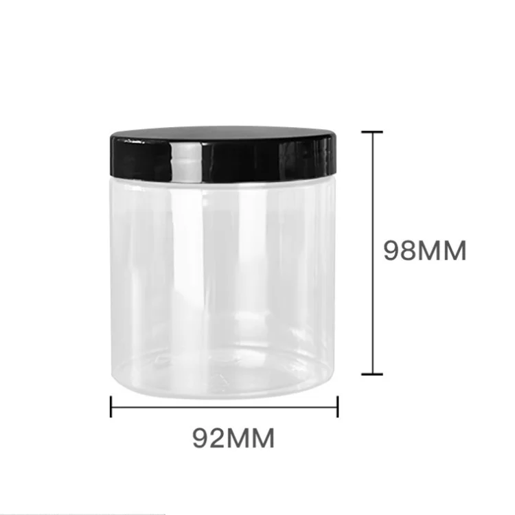 Eco Friendly Factory Direct Sale 500g Plastic Honey Jar Wide Mouth Food Packing 500ml