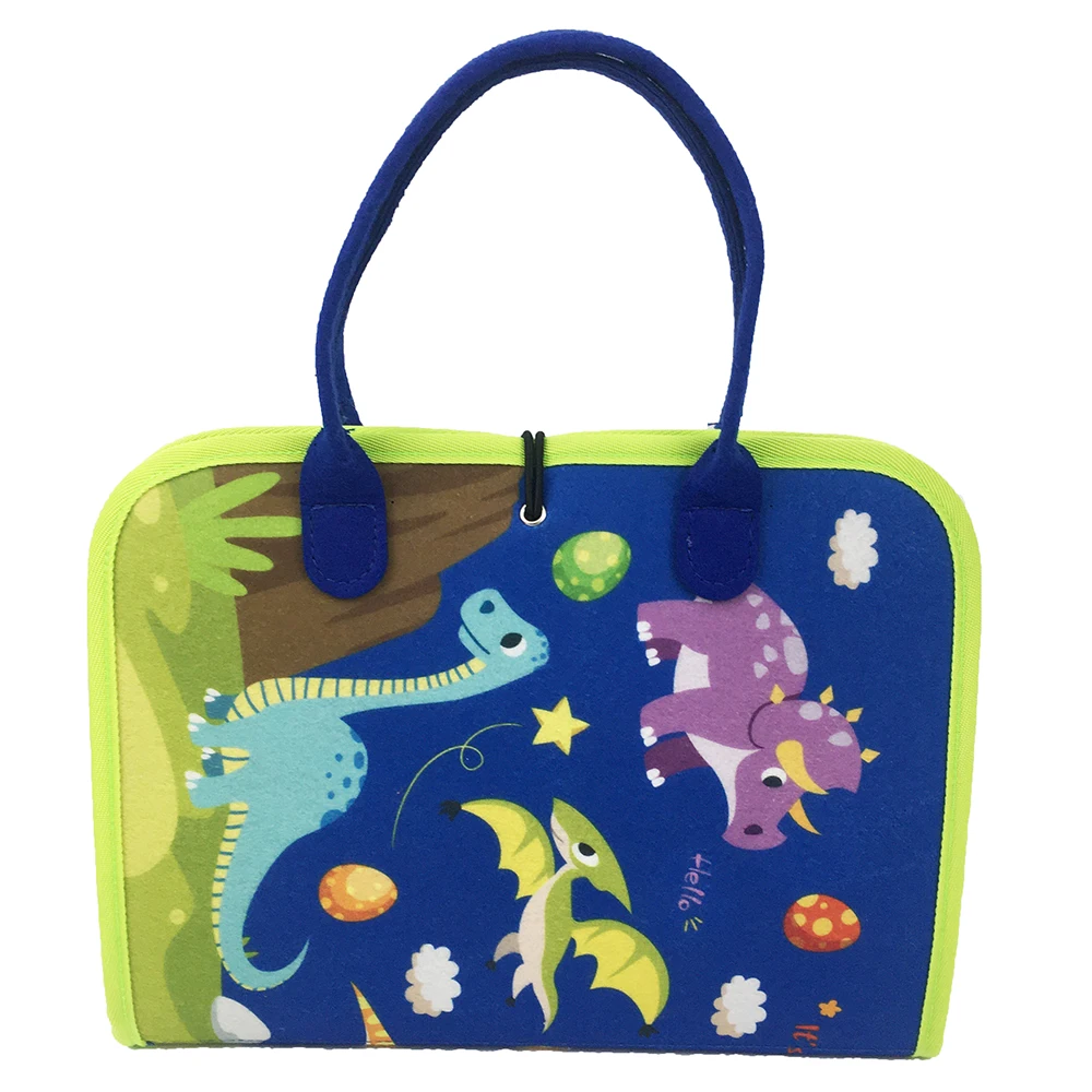 Customized kids sensory Montessori DIY felt toys toddler travel toys busy board with puzzle game for children play