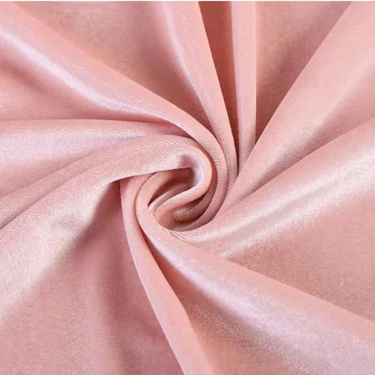 2022 best fashion shiny korea silk velvet 95% polyester 5% spandex ks velvet fabric for dress clothing