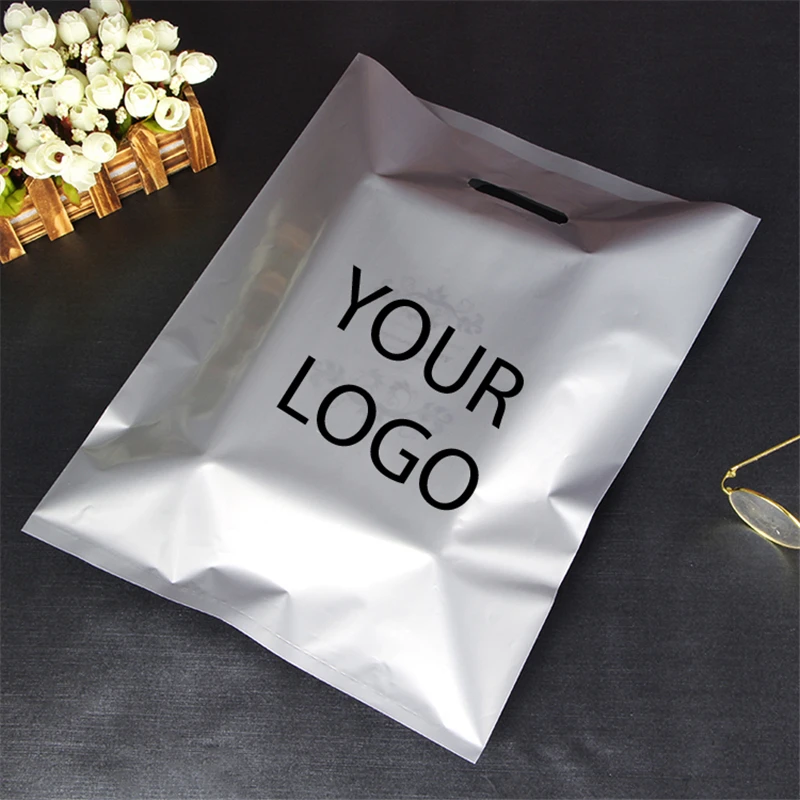 Wholesale Die Cut Handle Clothing Storage Soft LDPE Bag Shopping Plastic transparent plastic bag packaging