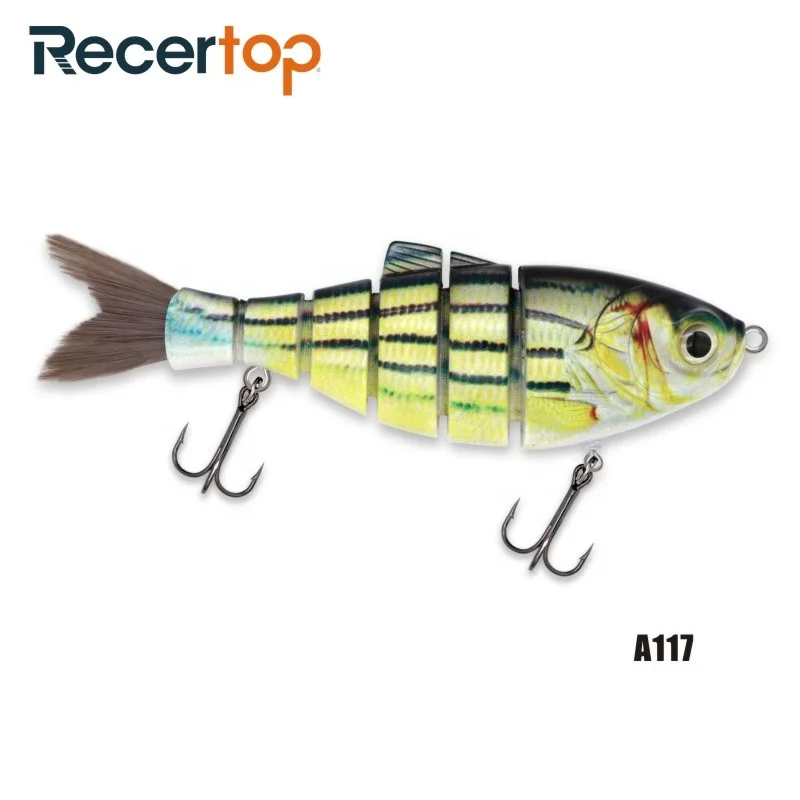 Bristle Tail Shad isca artificial deep diving dace swimbait jointed six segments artificial lure