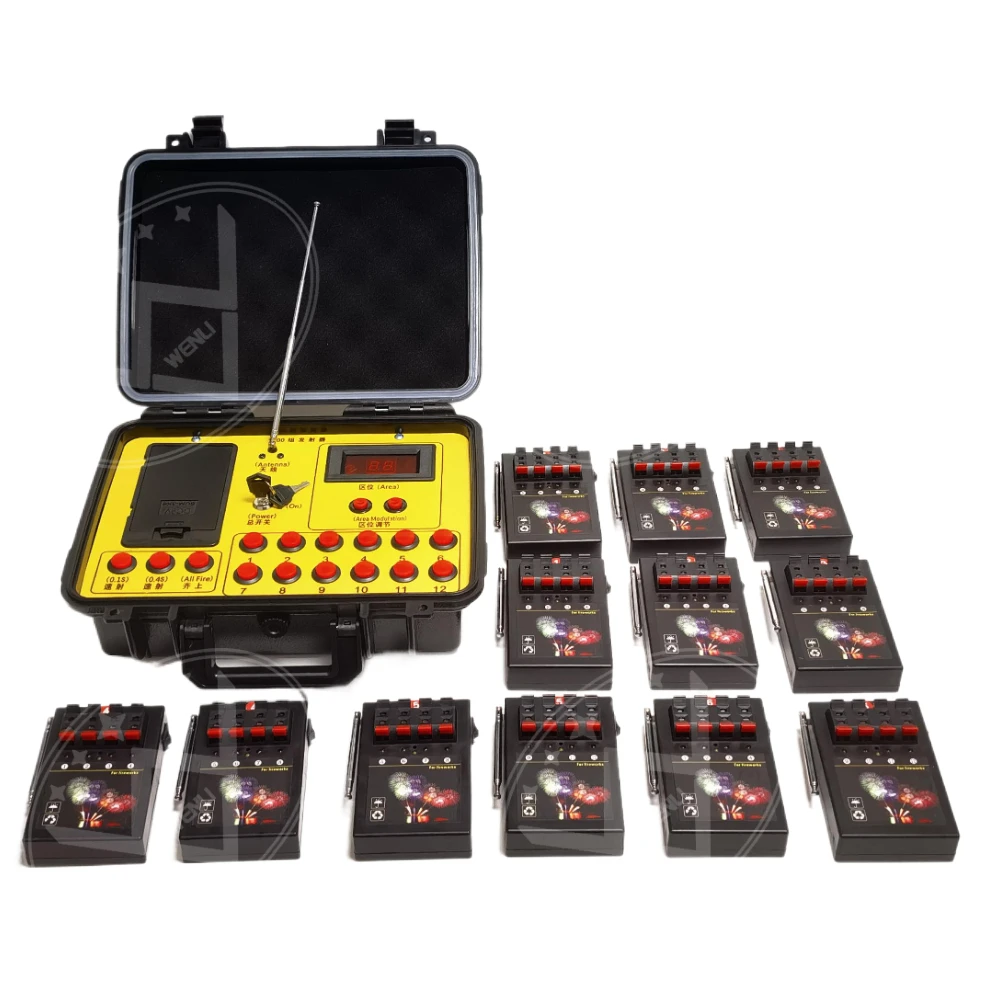 72 Channel distributor firework firing console system pyrotechnic firing system 1200 Group Transmitter Control