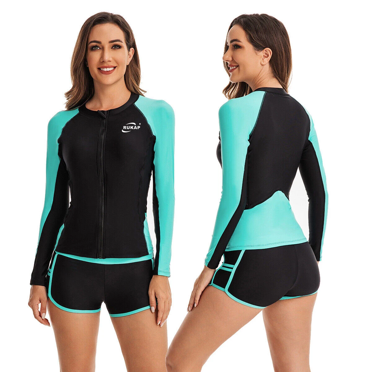 Sbart Women Rashie Long Sleeve Rash Vest Quick Dry Rashguard UPF50+ Breathable Surfing Rash Guard For Women