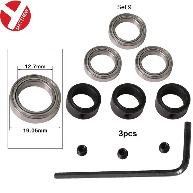 Ball Bearing Steel Different Size Router bits Bearing For Replacement