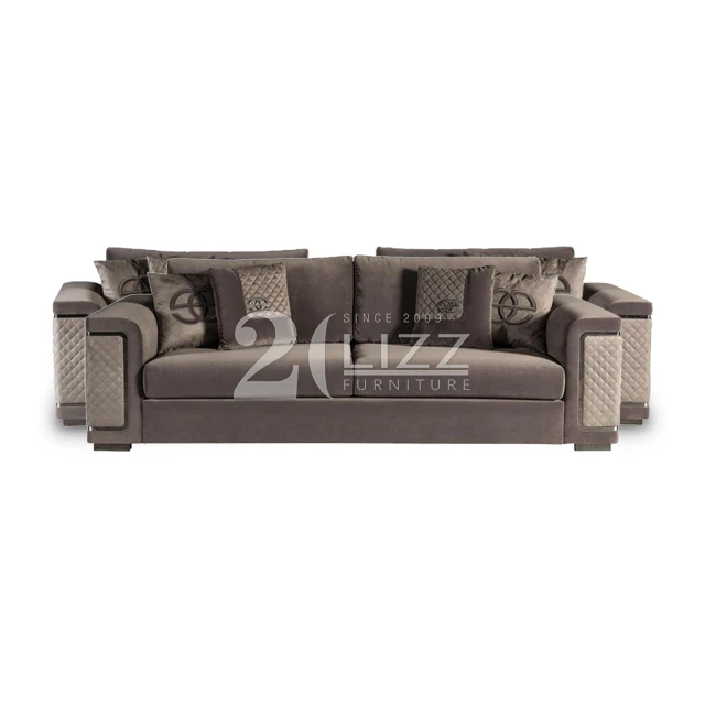 Роскошная гостиная диван мебель секционная ткань Loveseat и стул
