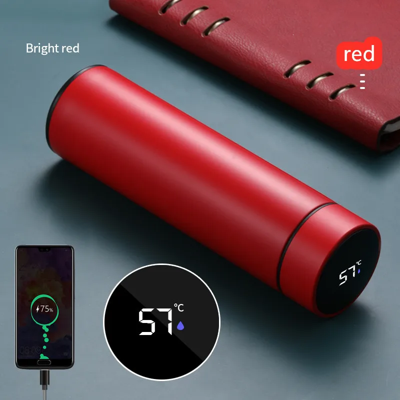 Высококлассная умная вакуумная колба, подарок, бизнес-зарядка, сокровище, температурный мерный стакан, аварийная мобильная сила, надпись логотипа