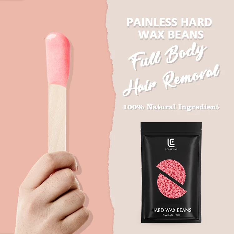 Lcorewax Suitable all skin types Factory main product depilatory hair removal hot wax OEM design depilatory wax beads