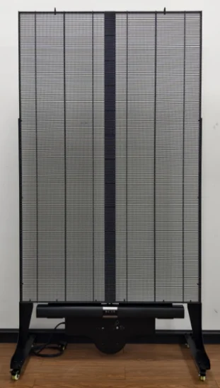 CNS-P3.9-7.8-DS New Transparent LED Poster Display with High Quality Speaker of Mobile Advertising Display Machines for Indoor