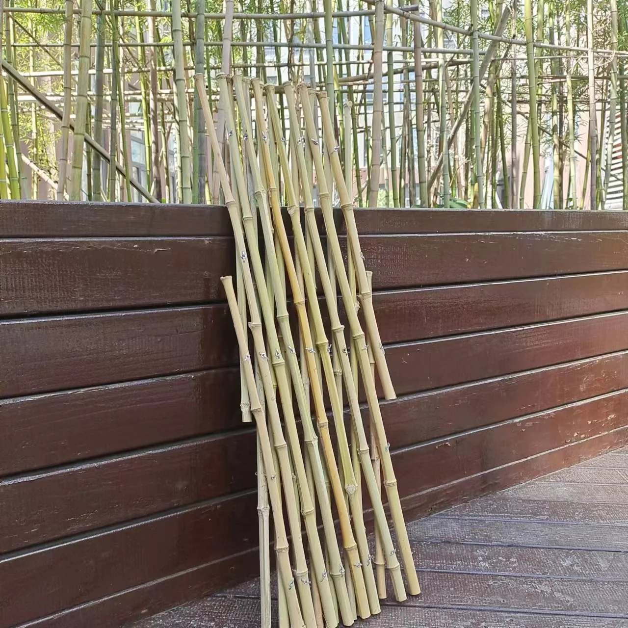 Expandable Bamboo Fence Flexible Trellis Retractable Garden Fencing for Outdoor Decoration