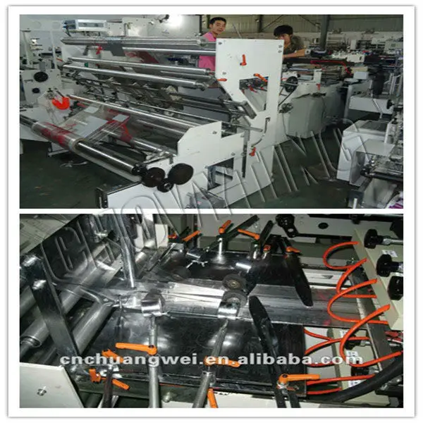 
[CHOVYTING]high speed central sealing bag making machine/center & bottom sealing bag making machine 