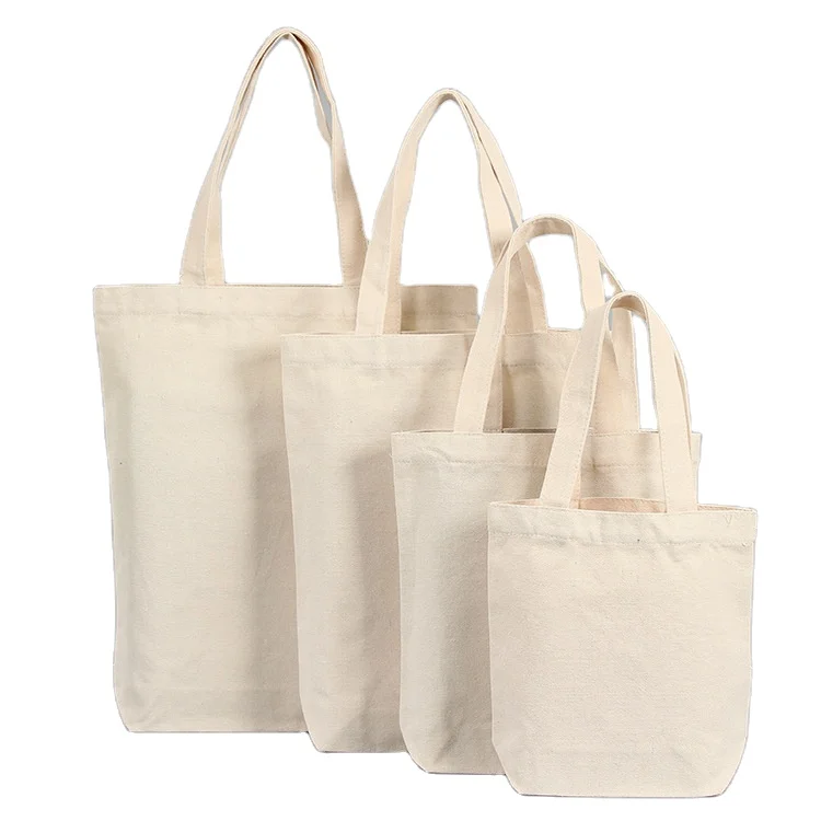 Promotional reusable eco friendly high quality blank canvas sling tote bags for women