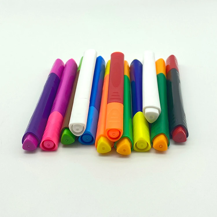suppliers custom promotion water based ink magic changing color marker pens 9+1 18+2 colors for kids DIY