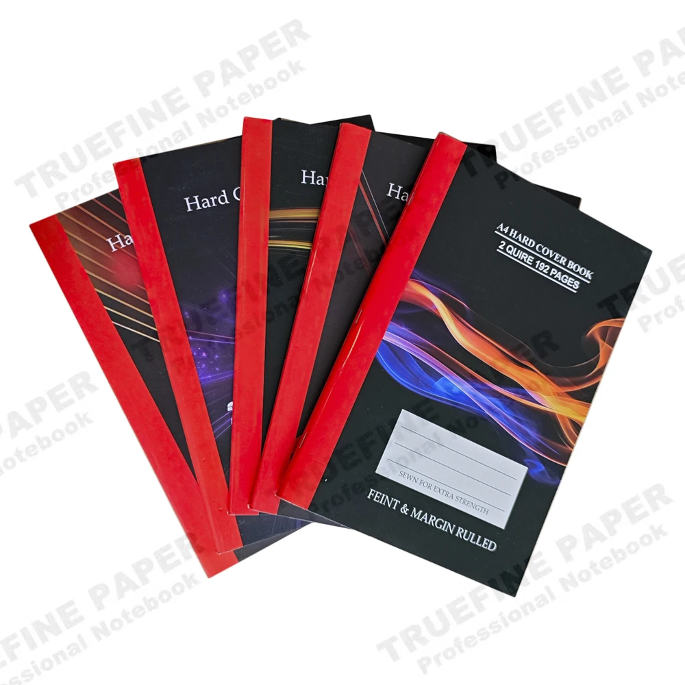 2025 New Product Book Print A4 2 Quire Counter Books College Feint&Margin Hardcover Lined Notebooks Counter Books 192 Pages