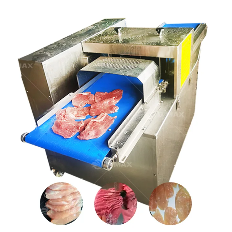 Big capacity fresh meat slices slicer machine fully automatic chicharon cutting machine