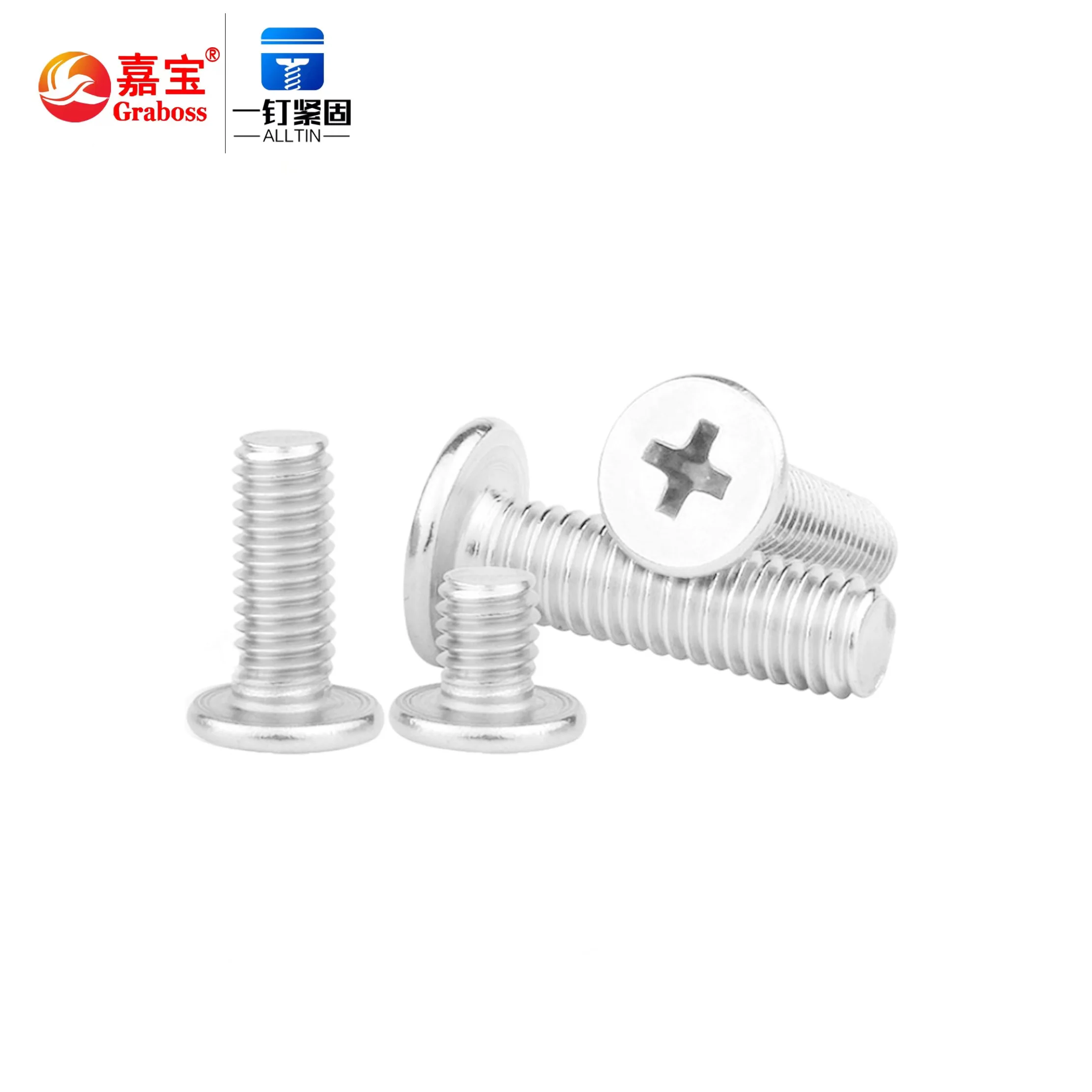 Stainless Steel M2 M2.5 M3 M4 M5 M6 M8 Phillips Thin Flat Head Laptop Screw Wafer Ultra Low Head Screw