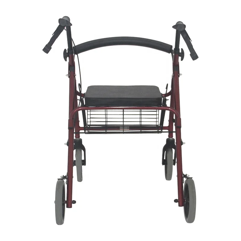 Factory price rehabilitation orthopedic rollator walker with seat