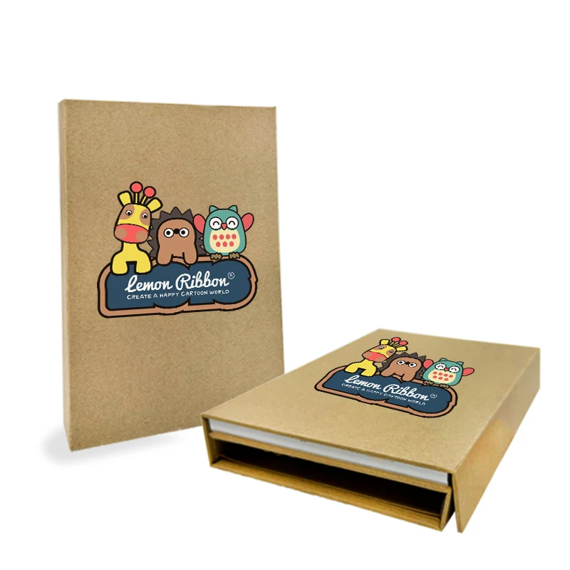 Free Sample Custom Kraft Paper Cover Full Coloring Book Set Kids Drawing Coloring Book with 24pcs Color Pencil set