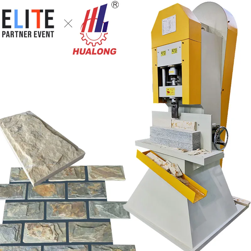 Hualong Machinery HLSY-S74 Hydraulic cutter Deocrative natural Mushroom split face Stone crushing Cutting Machine for sale