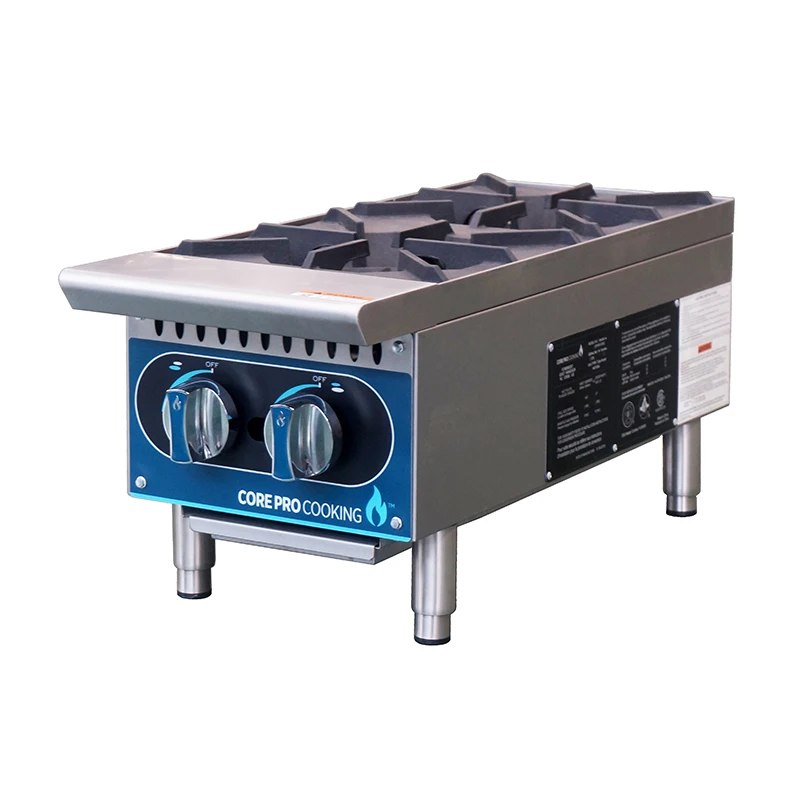 Suitable LPG and LNG Cooking Equipment 2 Burner Gas Cooking Range Commercial Cooking Gas Stove