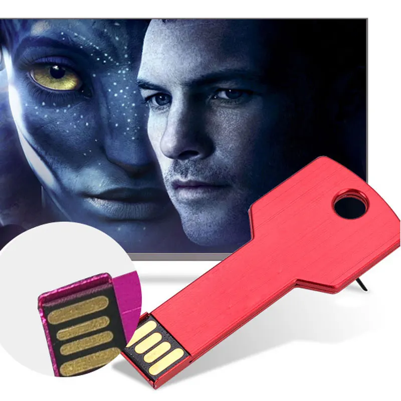 Оригинальный металлический USB-накопитель в форме ключа на заказ 8 ГБ 16 32 Гб поддержка 2 0