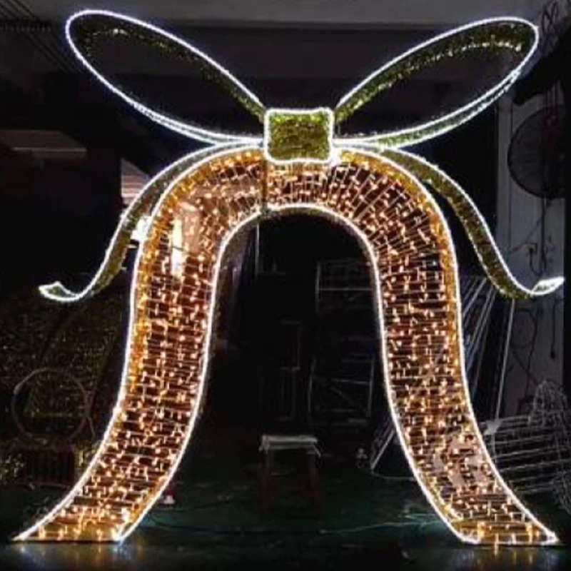 Portal External Section Beautiful Ribbon Lobby Model Lighting Channel Equipped Tunnel Lamp Decorative Arch Motif Light