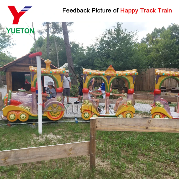 Cheap Price Amusement Park Rides Attraction Carnival Game Theme 14 Seats Manege Kids Ride Electric Fun Train With Track For Sale