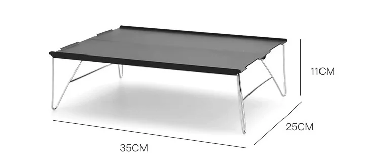 Outdoor Camping Ultralight Portable Aluminum Alloy Mini Folding Picnic Table