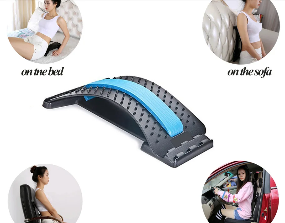 Yoga Training Pain Relief Back Massager Lumbar for Pain Relief Spinal Back Stretcher