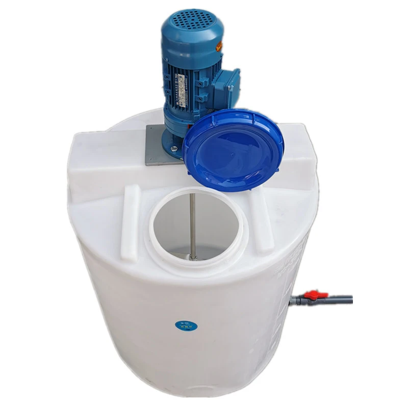 Corrosion Resistance Acid And Alkali Resistant Chemical Dosing Plastic Tank Chemical Mixing Tank With Agitator