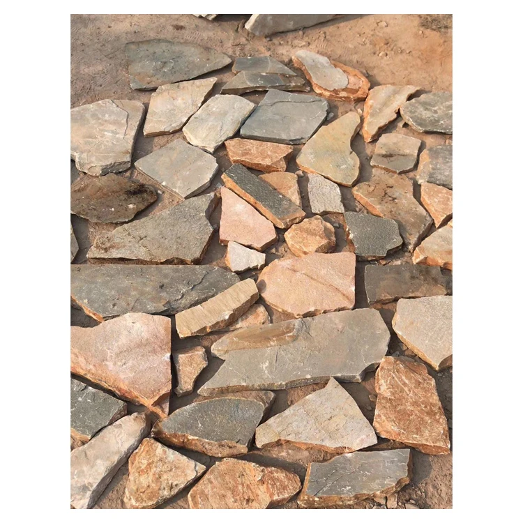China Supply Variety Shape Different Color Random Natural Slate Paving Stone