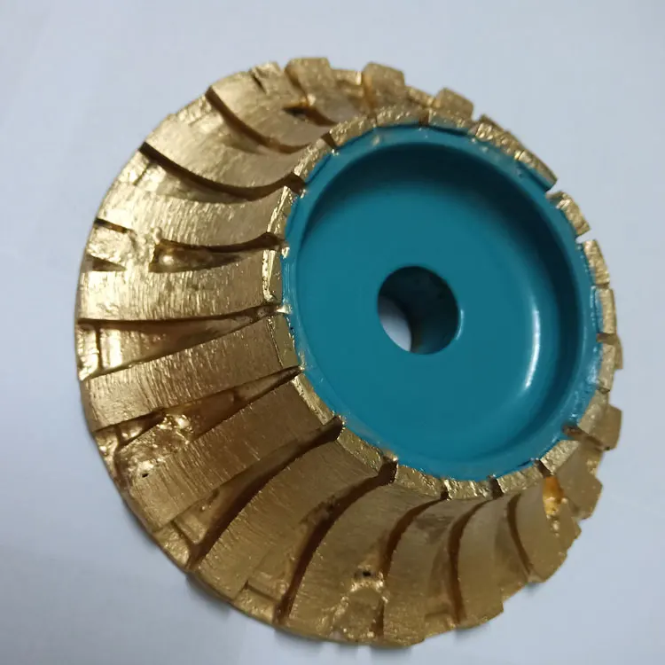 Stone Shape Making Machine Tool of Diamond Sintered Profile Wheels for Granite Edge Cutting 150mm diameter
