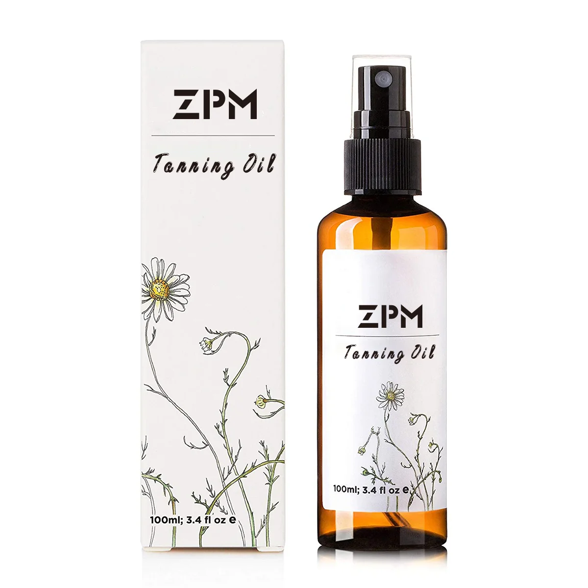ZPM OEM/ODM Private Label Hot Sale Natural Tanning Spray Sun Tan Oil Spray Tan Solution Super Dark Competition Color Base Coat