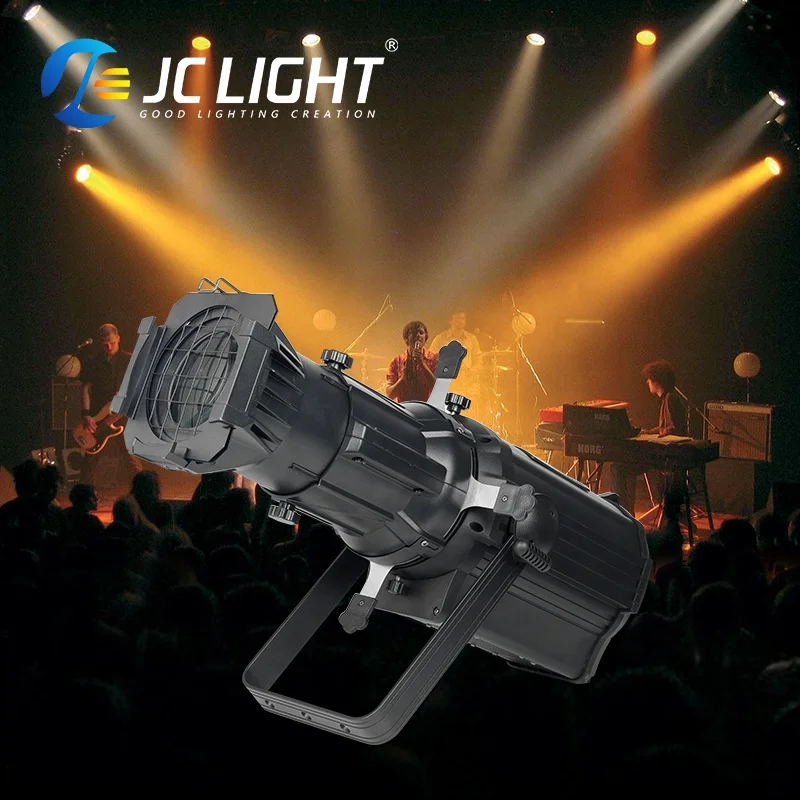 JC Leko 400w RGBW Full Color Profile Spotlight Theater Stage Studio Ellipsoidal 300w ww cw Led Leko Profile Light