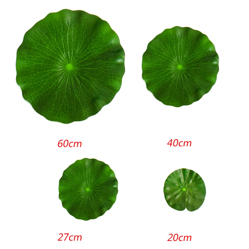 
Pool floating simulation fish tank decorative plastic props water lily for Buddha false lotus leaf 