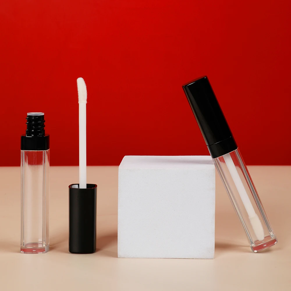 Роскошный Пластиковый пустой тюбик для блеска для губ с индивидуальной этикеткой