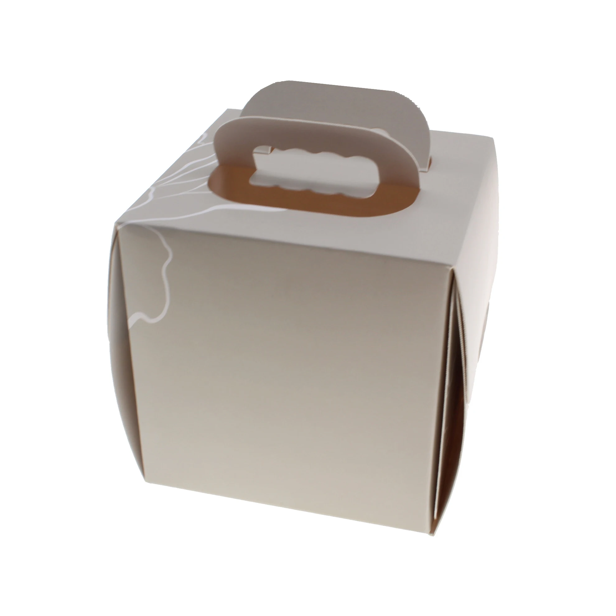 Custom Coated Paper Baking Cake Board Packaging Boxes For Biodegradable Small Cookies Baking Paper Packaging Food Box