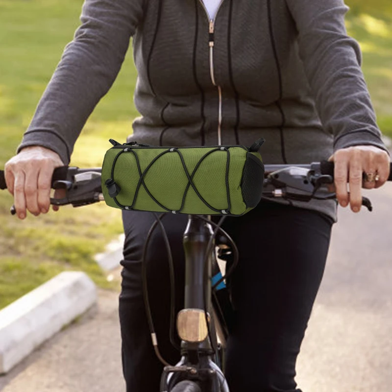 Custom Bicycle Handlebar Bag Waterproof Recycled Storage Pouch Bicycle Front Frame Bag for Bike