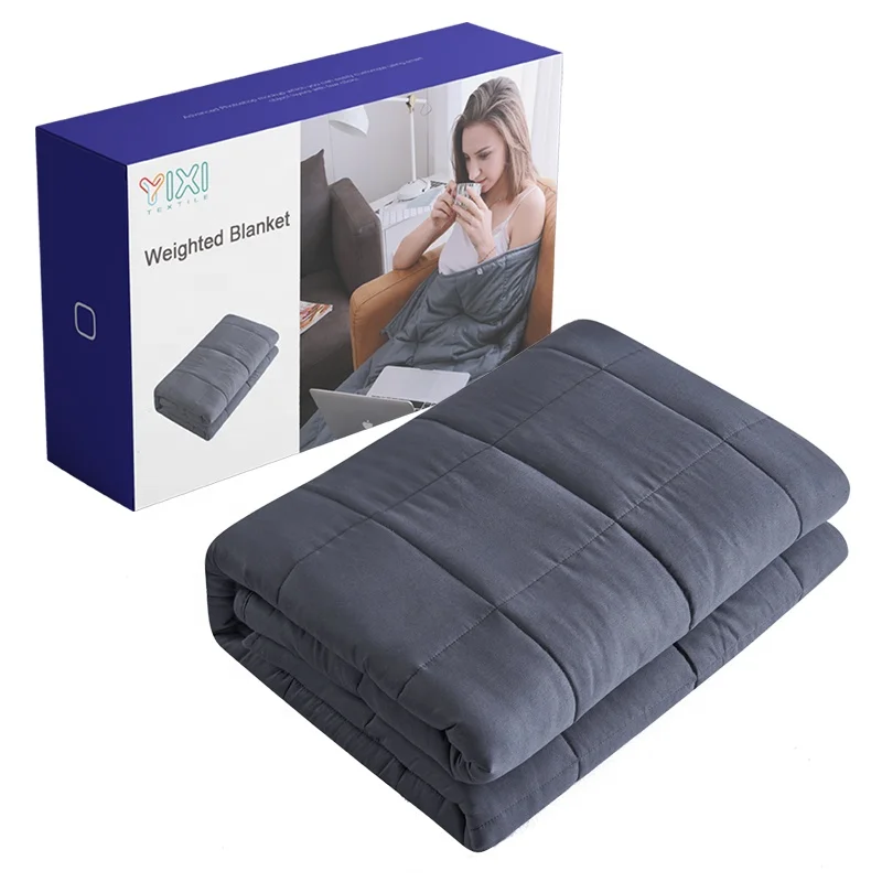 150x200 Cotton Bamboo Cooling Autism Gravity Weighted Blanket For Adult