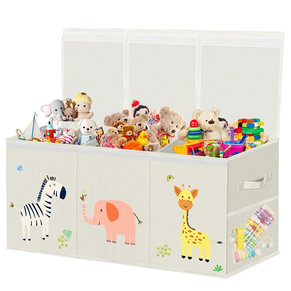 Customizable Big Toy Box For Girls Toy Organizers And Storage For Bedroom Playroom Nursery