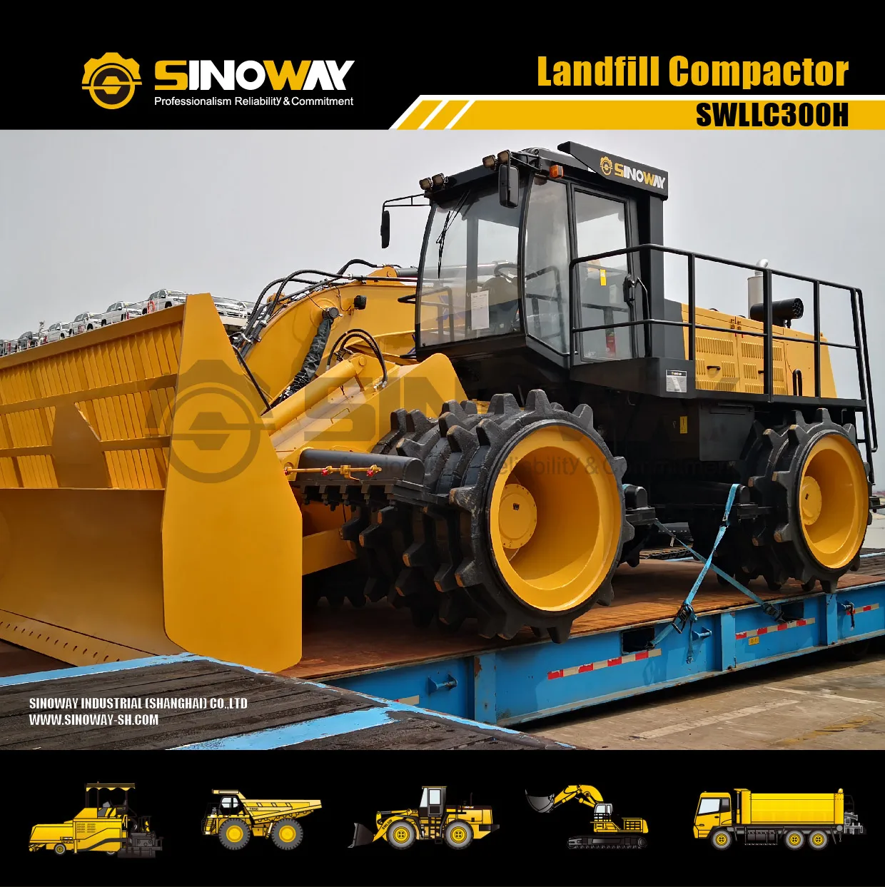 Yutong 23 ton Double Drum Landfill Compactor for Sale