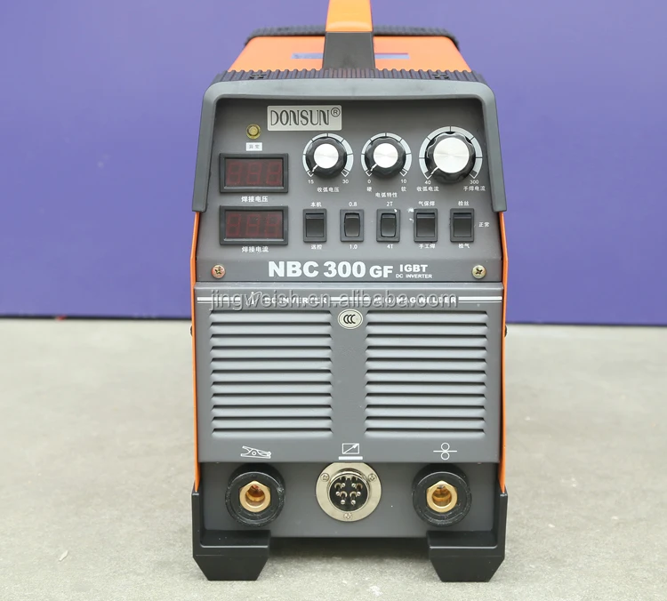 MIG 300GF High Efficiency Multi Functions MIG MAG ARC Welder with complete accessories, separated wire feeder, wit 2t4t function