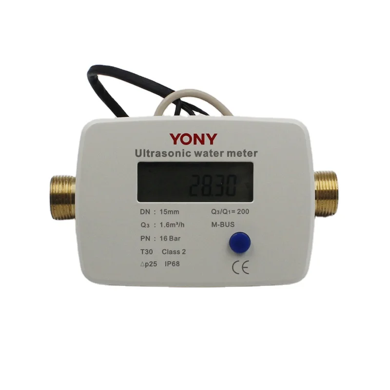 DN15-25 More Accurate M-Bus RS485 Digital And Smart Ultrasonic Water Meter With AMR Software