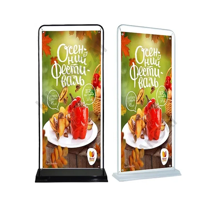 Подвесная картина металлические витринные рамы дисплей Дверной формы баннер стенд дверной Формы Баннер