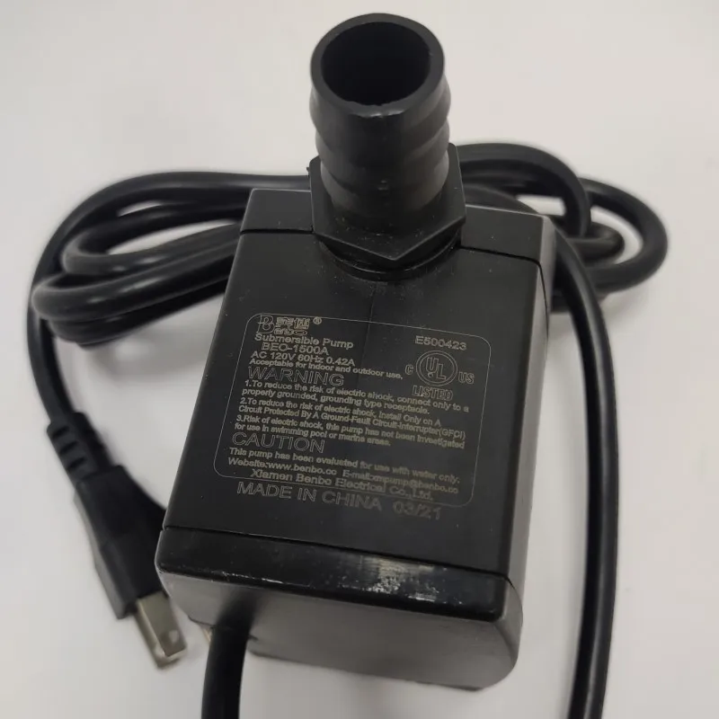 UL Certificate High Pressure 1500L/H  390GPH submersible water pump for garden fountain pump-1500A